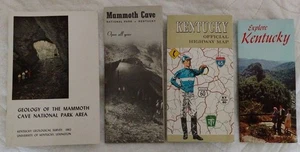 Vintage Mammoth Cave National Park Brochure Kentucky Highway Map Etc. 1962 Trip - Picture 1 of 6