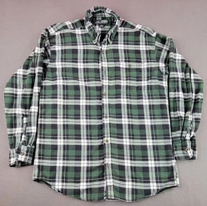 Canyon Guide Outfitters Herren Large grün kariertes Flanellhemd mit Knopfleiste  - Bild 1 von 8