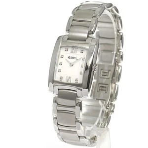 EBEL E9976M22 Brasilia 10P Diamond Quartz Ladies Wristwatches Stainless steel - Picture 1 of 6