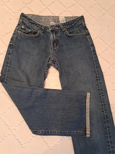 Women's Lucky Brand Dungarees By Gene Montesano Classic Crop Jeans Size 4/27 EUC - Picture 1 of 8