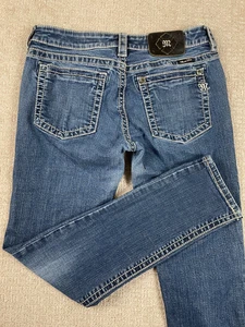 Miss Me Jeans Damen Größe 30 x 29 Ankle Skinny Medium Wash Denim dicke Nähte - Bild 1 von 9