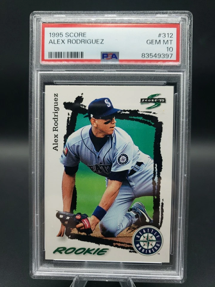 1995 Score - Rookie Alex Rodriguez #312 - Image 1 of 2