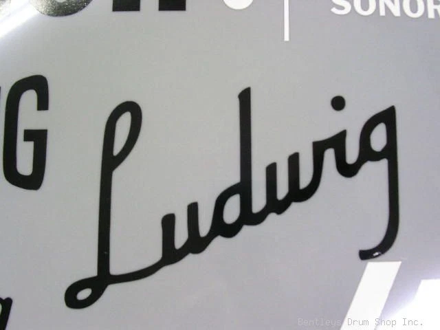 30s Ludwig Black Vintage Logo Replacement Sticker/Decal (Hi Quality 3M Vinyl!)