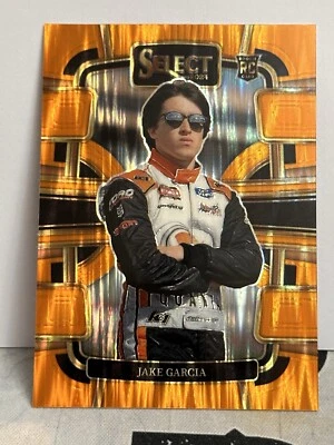 2024 Panini Select NASCAR Racing #93 Jake Garcia Orange Flash Prizm Rookie RC - Image 1 of 2