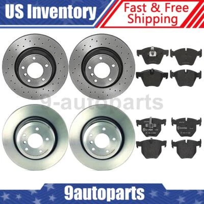 Rotores de freno delanteros traseros Brembo OE pastillas de freno para BMW 330XI 2006 Foto 1 de 4