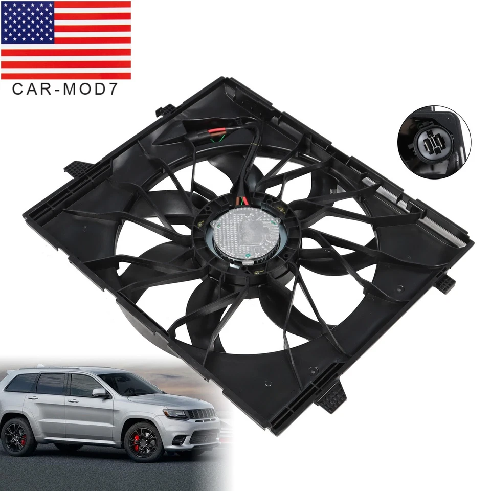 Radiator Cooling Fan for Dodge Durango Jeep Grand Cherokee 2014-2020 3.6L/5.7L - Image 1 of 4
