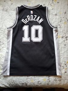 DeMar DeRozan Nike Spurs NBA Youth Large Black/Gray #10 