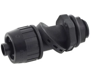 Hubbell PS0509NBK 1/2” SwivelLok® Multi-Position Liquid-Tight Connector Black - Picture 1 of 2