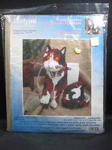 Janlynn Kit punto ago tela plastica - porta promemoria gatto - #32-39 - Foto 1 di 4