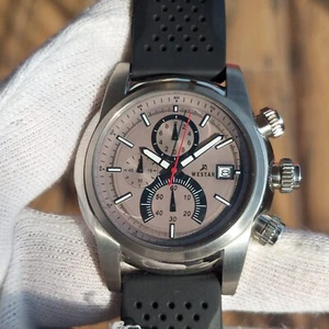 Vintage Active Westar Swiss Chronograph Quartz Men's Watch With Date Panda Dial - Picture 1 of 11