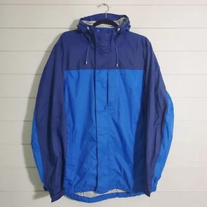 Chaqueta cortavientos L.L.Bean azul para hombre talla L alta cremallera completa a presión con capucha senderismo - Imagen 1 de 10