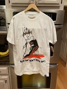 Dead Stock Gaming Men's White T-Shirt L Rock Em' Don't Stock Em'! Size Large - Picture 1 of 1