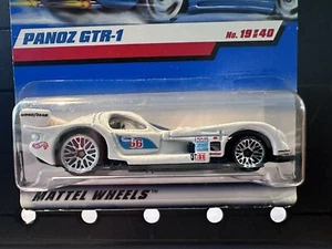 2000 White Panoz GTR-1 Team Racing 19/40 Hot Wheels Mattel Diecast Car Vintage - Picture 1 of 4
