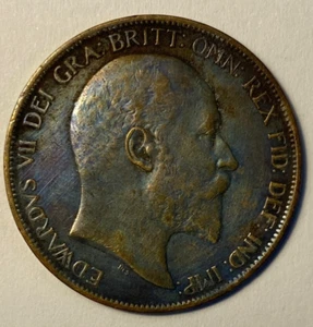 United Kingdom 1 penny 1903 Gem! UNC Natural Toning ๐๐๐ MS+++๐๐๐ - Picture 1 of 4