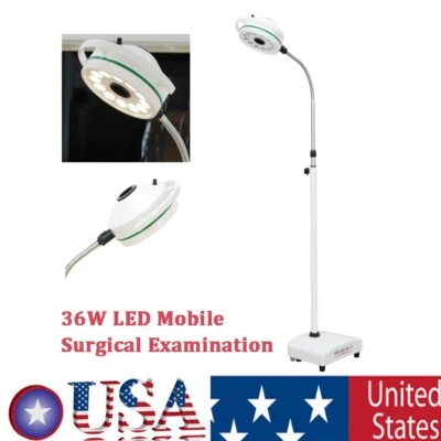 *CALIENTE* 12 Agujeros 36W Móvil Quirúrgico Examen Médico Luz de Pie Foto 1 de 4