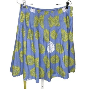 Isda & Co Women's Skirt Blue Floral Lined Belt Boho Spring Summer Flowy Size 6 - Picture 1 of 4