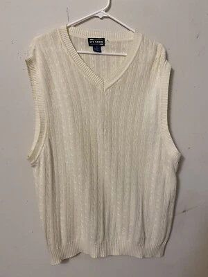 IVY CREW JERSEY SUÉTER CHALECO CLÁSICO TRABAJO NEGOCIOS ADORACIÓN GOLF FECHA CUELLO EN V XL Foto 1 de 4