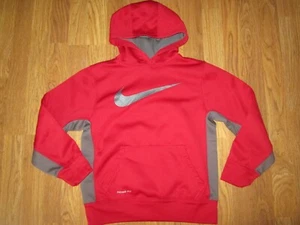 Boys NIKE THERMA FIT athletic fleece lined hooded sweatshirt M md med - Picture 1 of 1