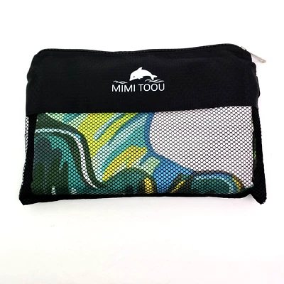 Mimitoou Microfiber Lightweight Absorbent Quick Drying Green Design Beach Towel - Image 1 of 3