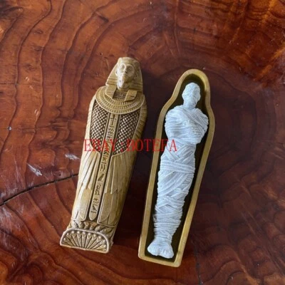 Modelo de caixão e múmia egípcia do faraó escala 1/12 para acessório de figura de ação 6" - Imagem 1 de 4