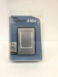 NEW Maxtor Onetouch 4 Mini 160Gb USB 2.0 External Portable Hard Drive FREE SHIPP - Picture 1 of 9