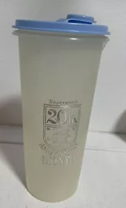 Vintage Tupperware Storage Container 20th Anniversary Month Blue Lid 22cmT 603-8 - Picture 1 of 5