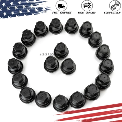 20 piezas para Chevrolet S10 Blazer GMC Jimmy Sonoma 15661036 negro tuerca cubierta tapa Foto 1 de 4