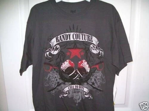 Camisa MMA Randy Couture Call to Duty Gris Manga Corta Niños Talla Mediana Nueva con Etiquetas Foto 1 de 1
