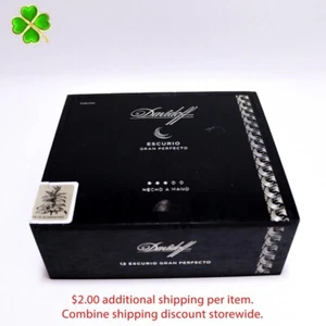 Caja de cigarros de madera vacía Davidoff Escurio Gran Perfecto 6,25" x 5,75" x 2,25" - Imagen 1 de 10