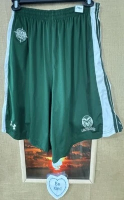 Under Armour мужской зеленый/белый Colorado Rams лакросс спортивные шорты L эластичной - Изображение 1 из 4