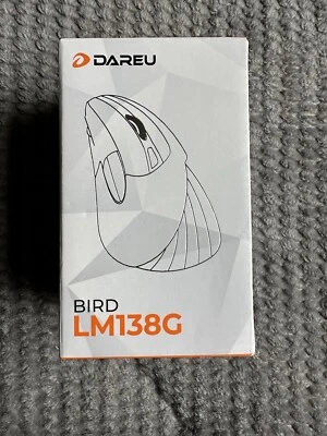 Dareu Bird LM138 Vertical Ergonomic USB Wired 6 Button Game Mouse Blue & Yellow - Image 1 of 4