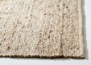 Handwebteppich Leutasch - Schurwolle - mit Fusselstopp - natur dunkel - Bild 1 von 9