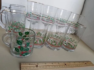  Holly Berry Weihnachtsgläser (verschiedene Größen)  - Bild 1 von 10