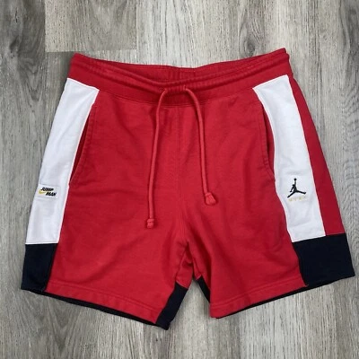 Shorts Nike Jordan Jumpman logotipo lã academia vermelho 6,5” branco preto DA7204-687 masculino G - Imagem 1 de 4