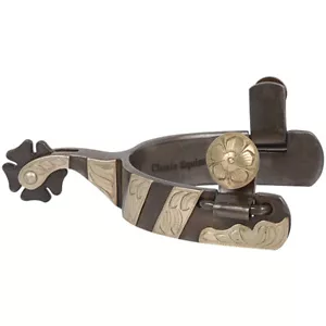 CLASSIC EQUINE 1in Band Cowboy Spurs (SPURCS101) - Picture 1 of 2
