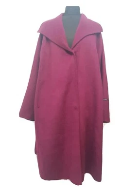 Persona by Marina Rinaldi Tauro Wrap Coat, Bordeaux Size UK 22  CL5  - Image 1 of 4