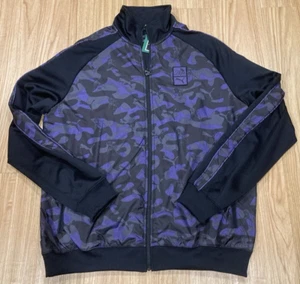 New Puma x PRPS Opulance T7 Track Jacket Mens XL Black Purple Camo Full Zip - Picture 1 of 7