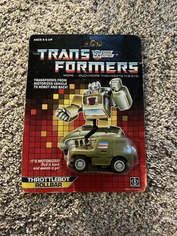 Transformers G1 Throttlebot Rollbar MOSC - Vintage and Rare! Cover