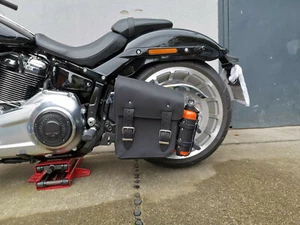 Bolsa de moto HULK negra adecuada para Harley Davidson Fatboy Heritage bolsa - Imagen 1 de 13