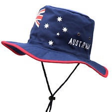 New Aussie OZ Cotton Boonie Bucket Slouch Hat Australian Flag Souvenir Adult Cap