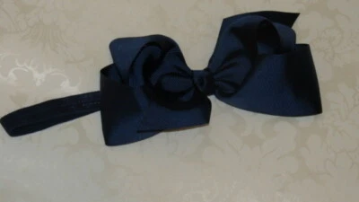 Large 6" Bow Headband  Pink, Red, Turquoise, Navy, Black, Hot Pink, Yellow, Lime - Image 1 of 2