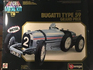 Burago Bugatti Type 59 Grand Prix - Metal Kit - Foto 1 di 4