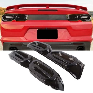 Blackened Rear Tail Light Lamp Cover Trim For Chevrolet Camaro 2019+ Accessories - Picture 1 of 9