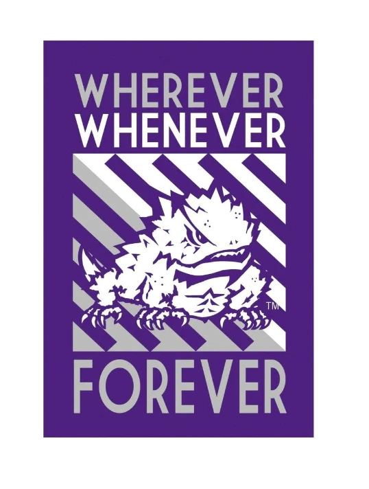 TCU Horned Frogs 12.5 x 18" 2-Sided Suede Garden Flag Team Sports America - Image 1 of 1