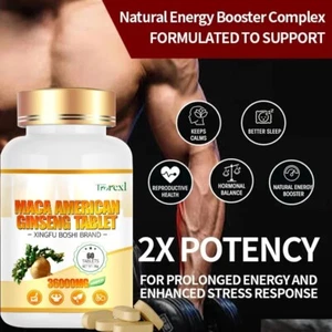Maca Pills for Erection Increase STRENGTH | ENDURANCE | LEAN MUSCLE - Picture 1 of 6