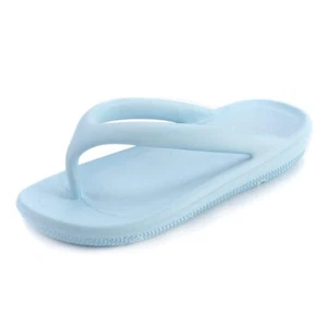 VICT POPU Womens Flip Flops Arch Supports Ultra Soft size 11/11.5 blue - Picture 1 of 6