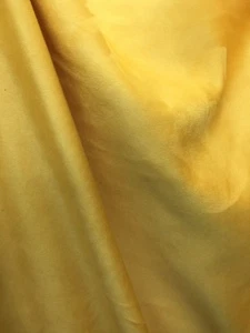 GOLDEN YELLOW Solid Faux Suede Upholstery Drapery Fabric (54 in.) Sold BTY - Picture 1 of 4