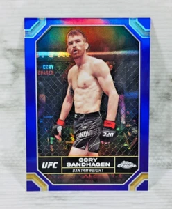 2024 TOPPS CHROME UFC #50 CORY SANDHAGEN PURPLE REFRACTOR CARD SSP! - Bild 1 von 2