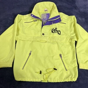 Vintage Elho Freestyle Skijacke Neon L XL 80er 90er Snowboard Neon Nylon - Bild 1 von 8
