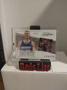 2013-14 Signatures Blue Film Legends #132 Chris Mullin 11/15 Warriors HOF 